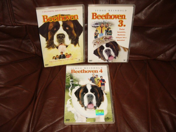 Beethoven 1-3-4 . dvd film sorozat . Cserlhet
