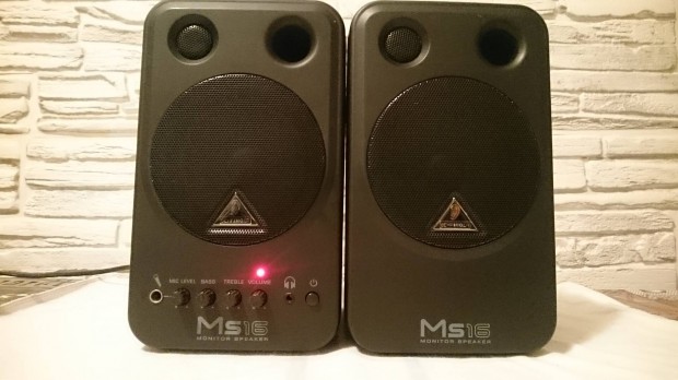 Behringer MS 16 aktv stdi monitor hangfal, hangfalpr 