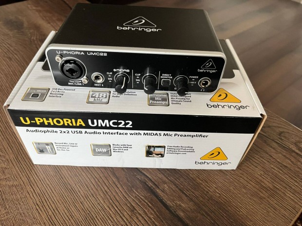 Behringer UMC 22 USB hangkrtya