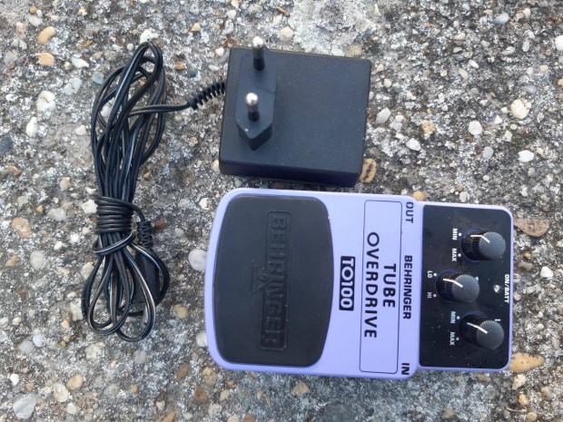 Behringer overdrive elektromos gitr effekt pedl + adapter