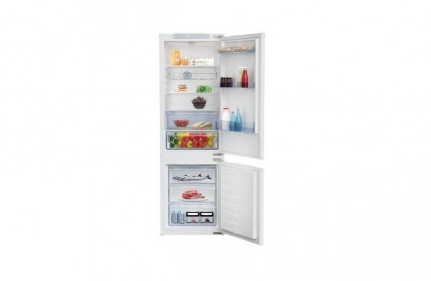 Beko Bcsa 283E2S Beépíthető kombinált hűtőszekrény A+