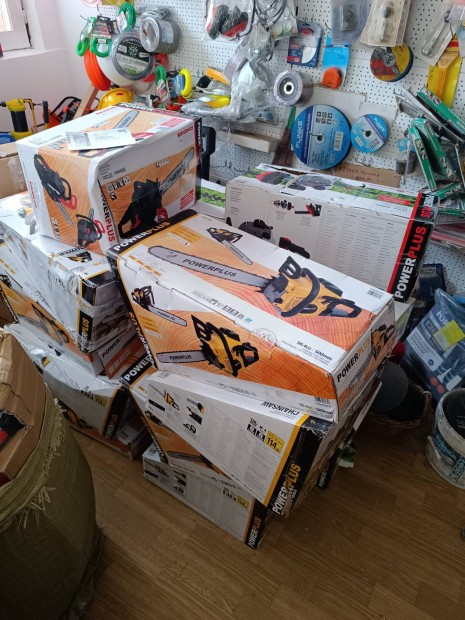 Belga Powerplus új láncfűrészek eladók 37-50cc-ig
