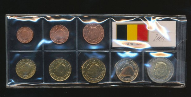 Belgium 2004-es eurorme kszlet teljes