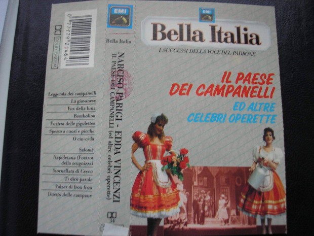 Bella Italia-Gil Ventura ,1989 EMI Italiana ,gyári műsoros kazetta