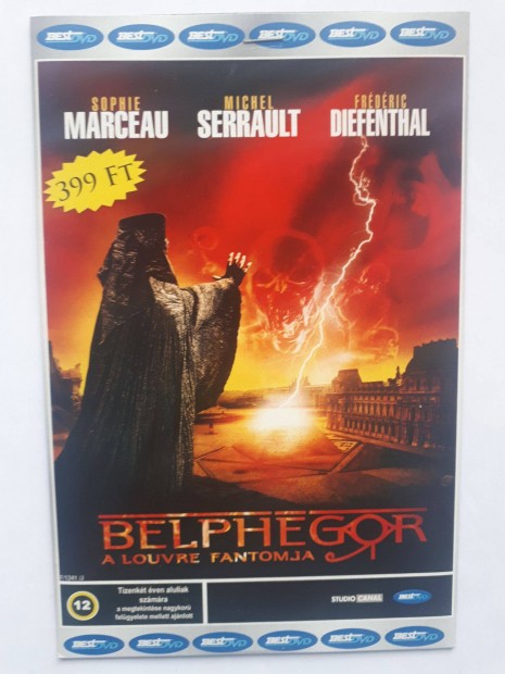 Belphegor (Sophie Marceau) - paprtokos DVD (posta 255 Ft)