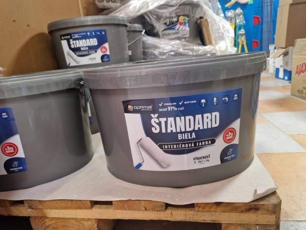 Belt�ri falfest�k Optimal Standard feh�r fest�k