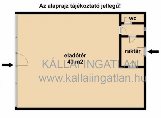 Belv�rosban utcafronti, 48 nm-s �zlethelyis�g kiad�!