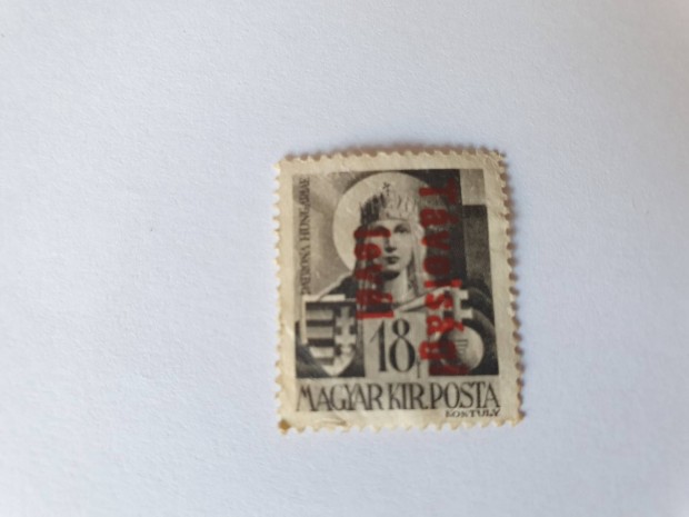 Bélyeg az 1920-as évekből, felülírt 1 db bélyeg