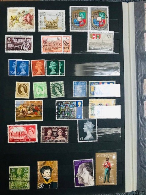 Bélyeggyűjtemény, postabélyeggel ellátott