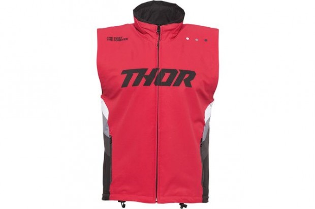 Bemelegt mellny Thor piros/fekete XL