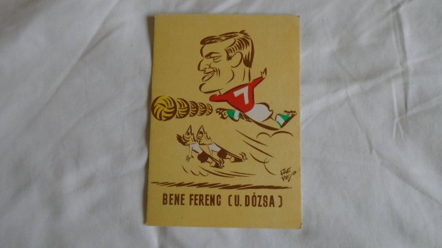 Bene Ferenc -U.Dzsa - grafikai rajz - htuljn alrssal - jszer