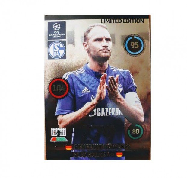 Benedikt Hwedes Schalke 04 Limited Edition focis krtya Panini 2015