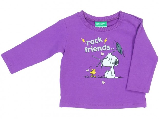 Benetton Új (címkés) Lány Pulóver (Méret: 74)