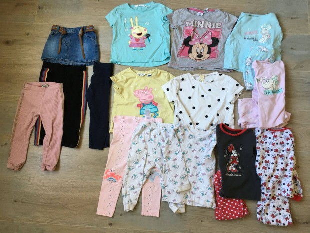 Benetton, H&M, Disney gyerekruha csomag 90-92, 2 v