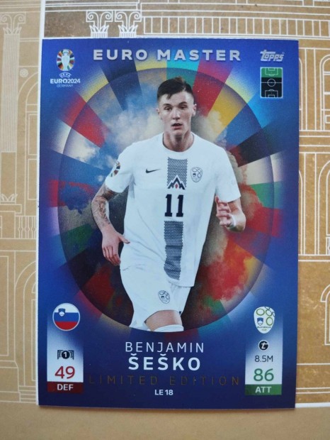 Benjamin Sesko (Szlovnia) Limited Edition Euro 2024 focis krtya