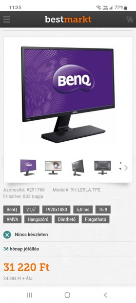 Benq 22-es monitor
