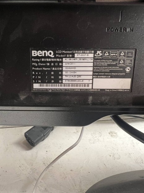 Benq ET-0027.8 monitor