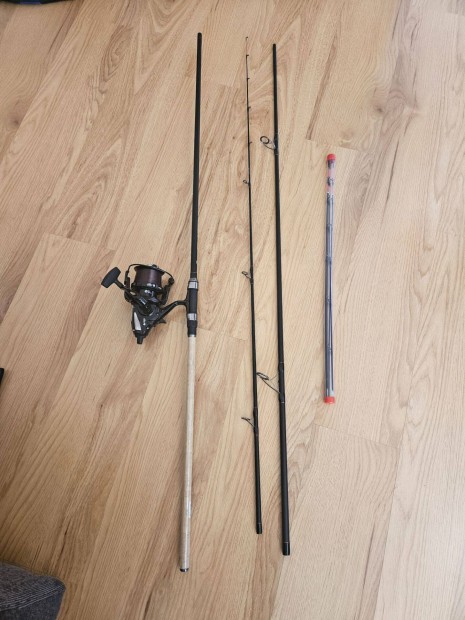 Benzar 150g+ horgászbot + carp expert long cast pro orsóval