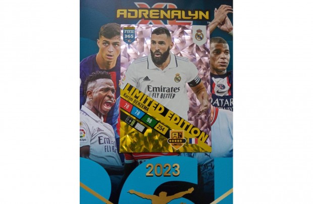 Benzema (Real Madrid) Panini FIFA 365 2023 XXL Limited krtya