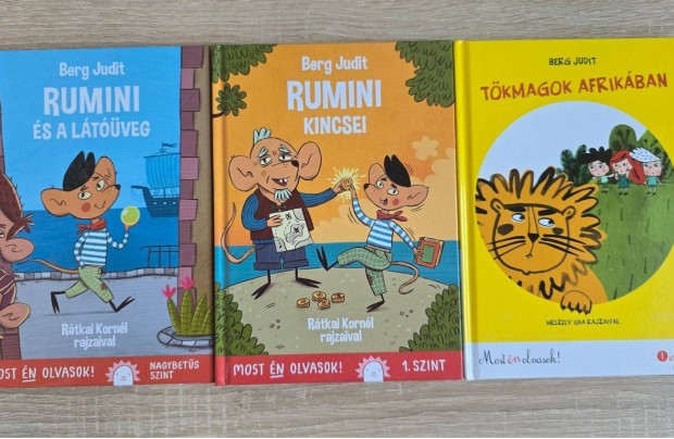 Berg Judit - Most én olvasok sorozat 3 db könyv (Rumini és Tökmagok)