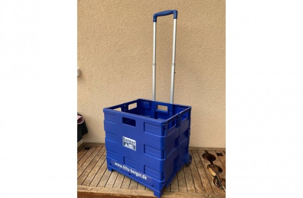 Berger 50 Literes Gurulós autós bevásárlókocsi Összecsukható 40 kg