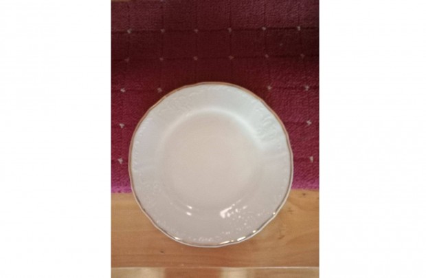 Bernadotte csehszlovák aranyszélű sorsz. porcelán tányér 20 cm