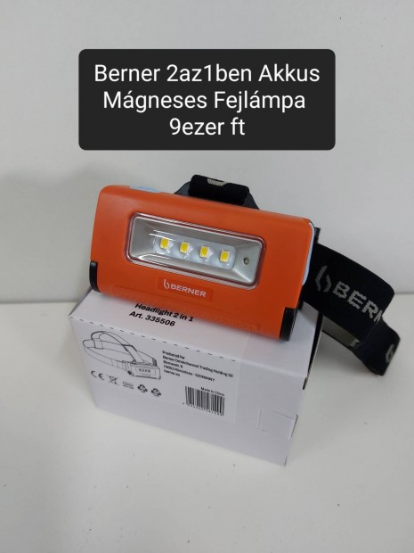 Berner Akkus Mágneses Munkalámpák Reflektorok Újak!