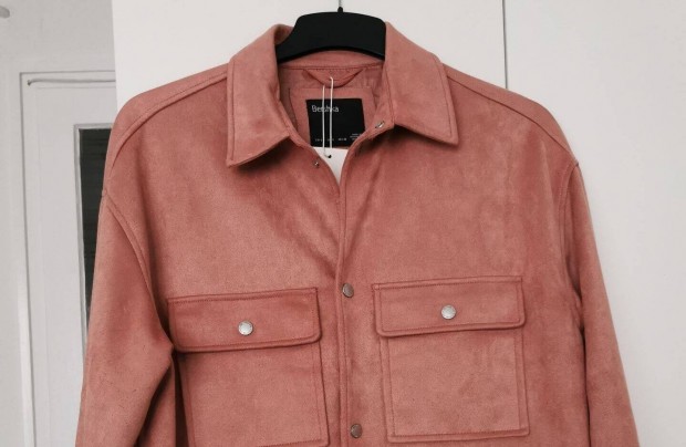 Bershka velúr dzseki, S méret, új, címkés