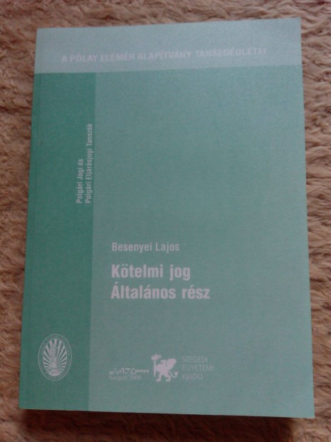 Besenyei Lajos: Ktelmi jog ltalnos rsz knyv elad!