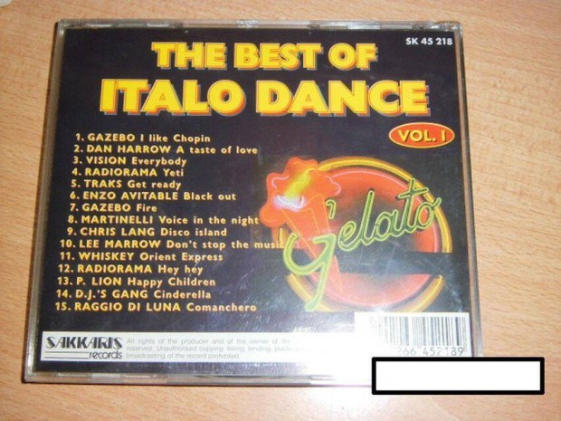 Best of Italo Dance CD elad!