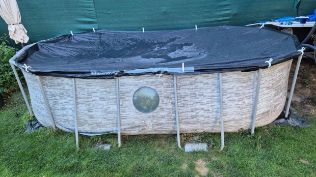 Bestway Karpathos Vista ov�lis f�mv�zas medence ablakkal 427x250x100cm