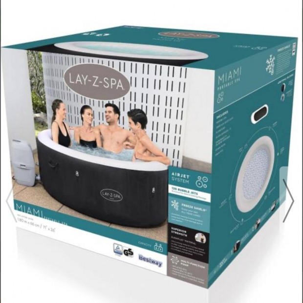 Bestway Lay-Z-Spa Miami 180x66 cm (60001/HMC 009)
