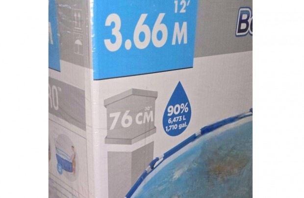 Bestway Steel Pro vázas medence 366 x 76 cm Bontatlan