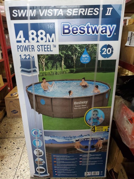 Bestway Swim Vista Series II. rattan hats fmvzas medence j!!!