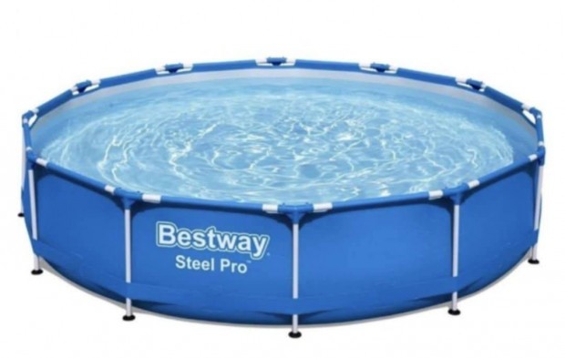 Bestway fémvázas medence, 3,66 m - Új szivattyúval +5 db szűrővel