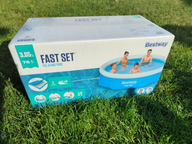 Bestway korfu 3.05m*0.76 m medence, vízforgatóval, bontatlan csomag!
