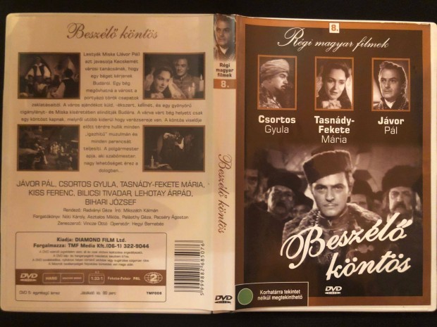 Beszl knts DVD (karcmentes, Csortos Gyula, Jvor Pl)