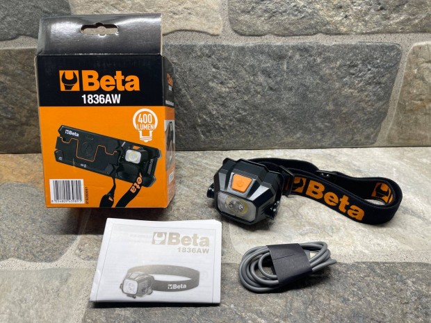 Beta 1836AW Vezeték nélkül tölthető akkus LED fejlámpa 400 Lumen
