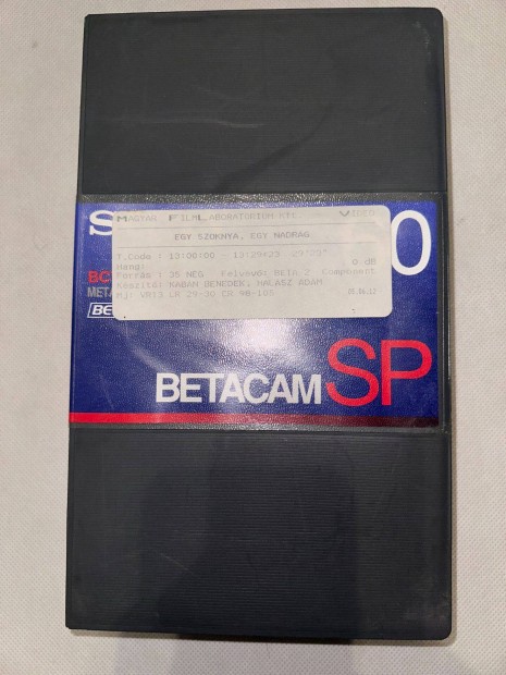 Betacam SP Sony BCT-60MLA Metal Videokamera Kazetta