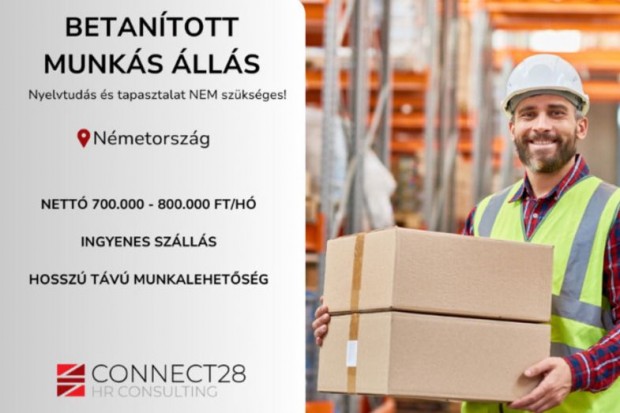 Betanított fizikai munkatárs