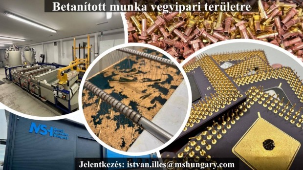 Betantott munka vegyipari terletre