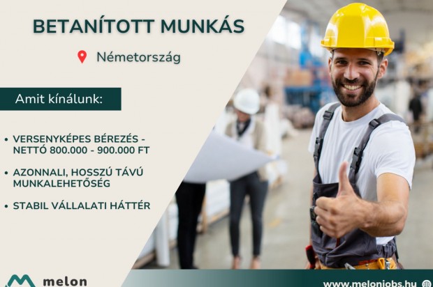 Betanított munkás