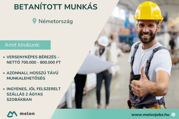 Betanított munkás