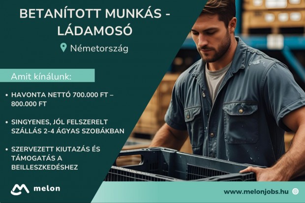 Betanított munkás - ládamosó