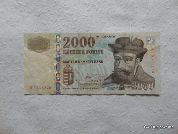 Bethlen Gbor 2000 forint 2013