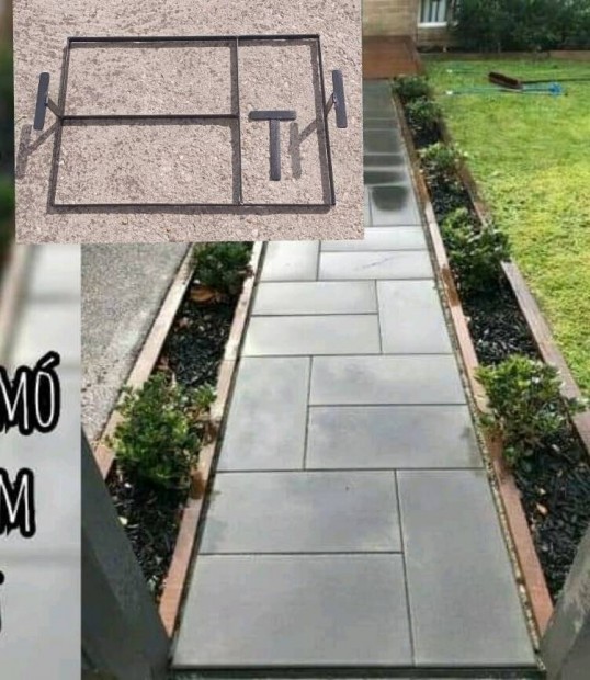 Beton mintázó sablon vasból Akciós