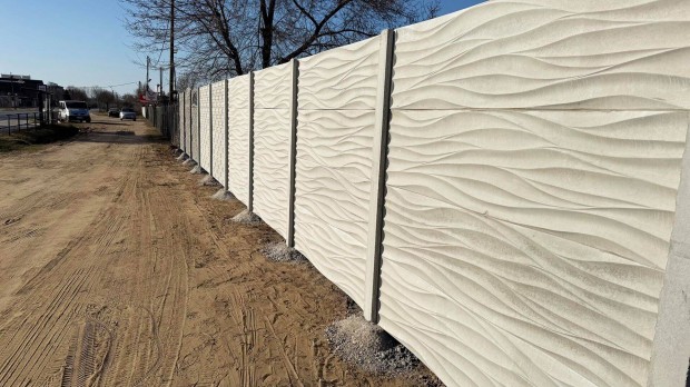 Betonkerítés, elemes beton kerítés