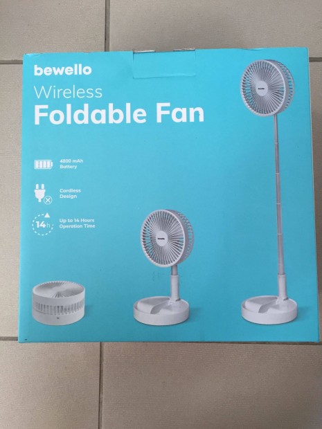 Bewello BW2052 sszecsukhat ventiltor akkumultoros, teleszkpos 480