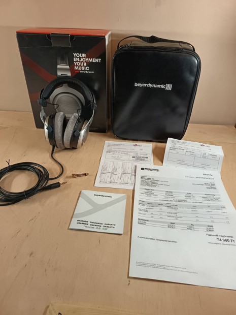 Beyerdynamic DT 880 Edition fejhallgat 250 ohm egyszer hasznlt 