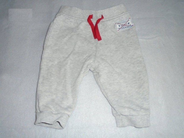 Bhs szrke pamut nadrg jogger 3-6 h (mret 68)